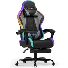 Gamer Stuhl Ergonomisch LED PC
