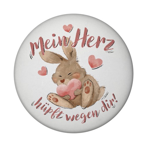 Hase magnet rund - magnet, mit