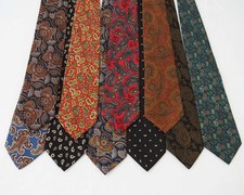 10x Seiden Krawatten Paisley diverse  Modelle silk  Konvolut