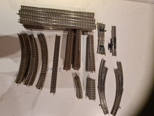 Konvolut 74 Teile, Fleischmann piccolo Gleis, gebraucht, gereinigt, Zustand 2-4