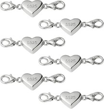 6 Stück Herz Magnetverschluss