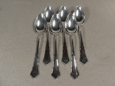 WMF 2100 Chippendale 6 Vorspeise Löffel 18,3 cm 90er Silberauflage