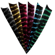 Naturgestreifte Naturfedern 3"