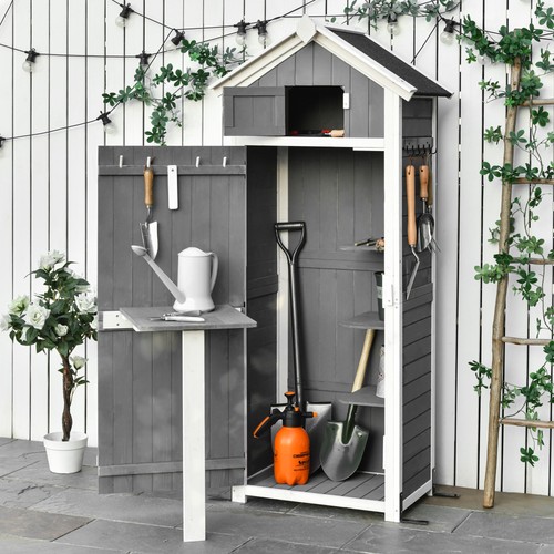 Outsunny gartenschrank holz - outsunny,