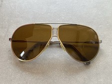 PORNO Brille Gold Chrom mit gelben Gläsern