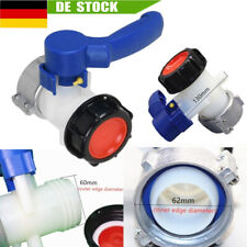IBC Adapter Klappenhahn Tank Container Auslaufhahn Wasserhahn Zubehör DN40(62mm)