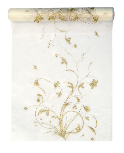 Tischläufer organza 36cm - 9m,