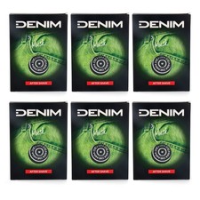 DENIM MUSK After Shave Rasierwasser  6x 100ml erfrischendes Moschus aus Italien