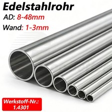 Edelstahl Rundrohr geschliffen