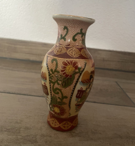 Keramikvase handbemalt