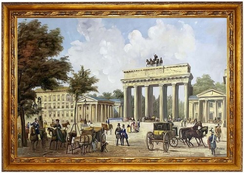 ölbild brandenburger tor - brandenburger,