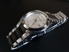 FOSSIL Blue AM-3983 Date Quartz DAU Edelstahl Swiss Cal. Ronda 775, Batt. neu