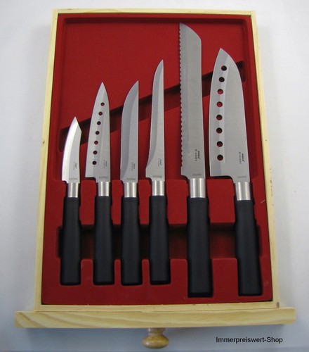 Asia messer set edelstahl - set, mit