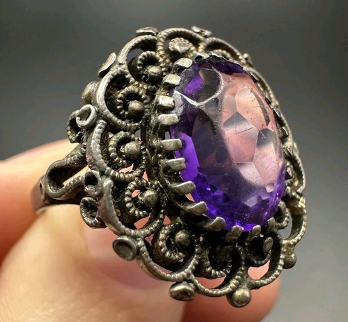 Antik ring silber filigran - silber, &