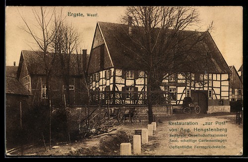 Ansichtskarte ergste westf - ansichtskarte, /westf