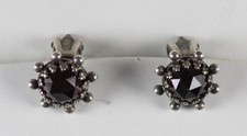 Ohrringe (Ohrclips) mit Granat