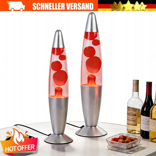 Große lavalampe 33cm - lavalampe, rot