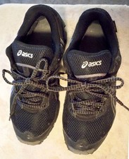 ASICS Wanderschuhe GTX Gel-Trail Lahar Gr. 39,5 25cm schwarz silber GORE-TEX