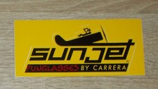 Alter Aufkleber | Sticker CARRERA SUNJET Funglasses Sonnenbrillen vintage