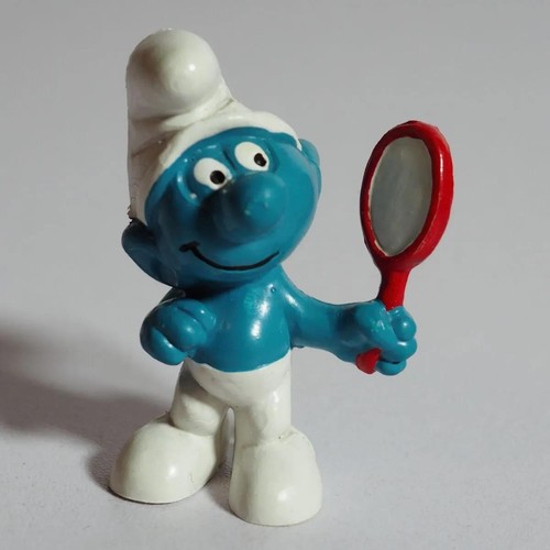 Vintage schlumpf eitelkeit mit - schlumpf,