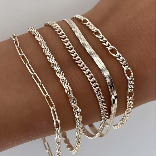 Armband set 5tlg silber - armband,