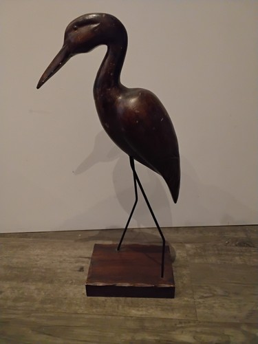 Geschnitzter holzvogel - geschnitzter,