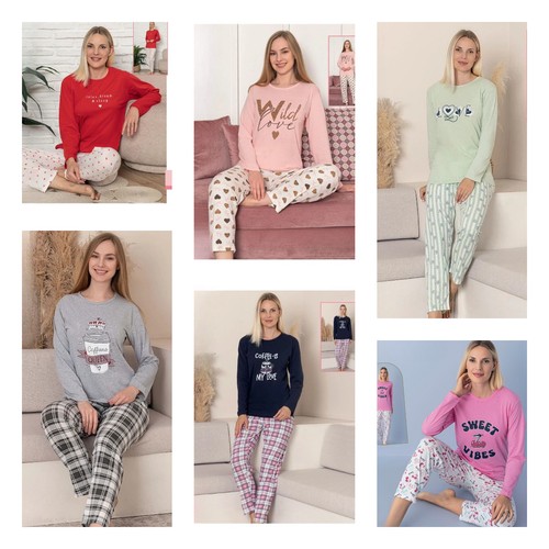 Damen pyjama schlafanzug lang - damen,