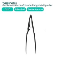 Tupperware Küchenfreunde Zange Multigreifer  D 120 schwarz Tupper neu ovp Griff