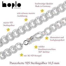 Silberkette Echt 925 Sterlingsilber Panzerkette Halskette Schmuck Collier GERMAN