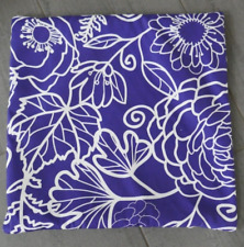 Kissenbezug Dekokissen für Sofa lila weiß  Blumenmotiv 45x45 cm