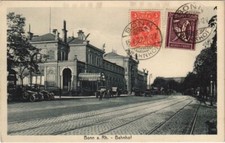 Old postcard Bonn station