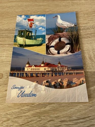Alte ansichtskarte insel - alte, ansichtskarte,