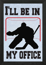 Hockey Goalie Büro gerahmtes