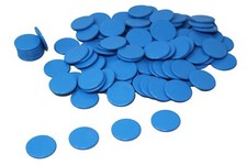 Spielchips blau (100 Stück)