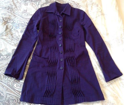 Damen longbluse tunika lila - damen,