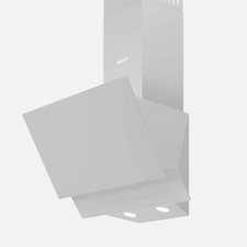 Wiggo Dunstabzugshaube 50cm Echtglas I Abluft Dunstabzug - LED Touch-Display