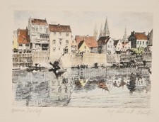 Albrecht Bruck/  Radierung /