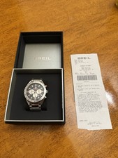 Breil Cruiser SS Chronograph Quarz Schwarz Zifferblatt Herrenuhr TW1926 Neu Box