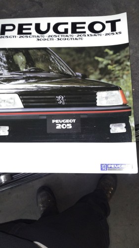 Peugeot 205 gti brohure - peugeot,