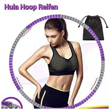 Hula Hoop Reifen Fitness Ring Bauchtrainer Schaumstoff 1,2 kg 8 Teile