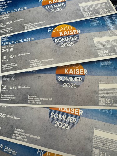Tickets roland kaiser - tickets,