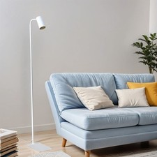 Kleine Stehlampe Weiß 124cm