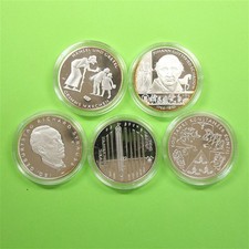 BRD 2014 5x 10 Euro Silber-Gedenkmünzen in Kapseln PP Spiegelglanz