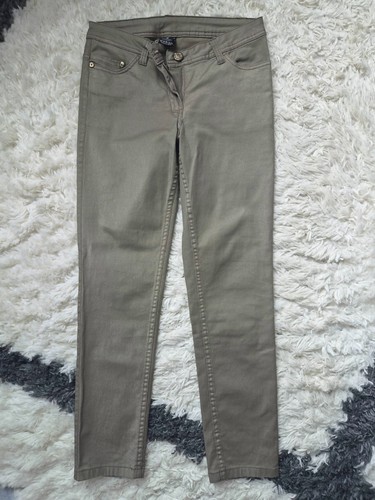 Damen khaki hose jeans optik - khaki,