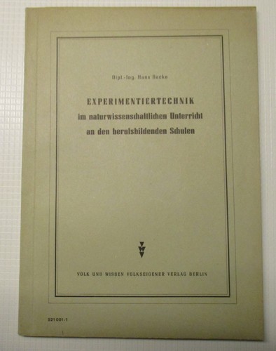 Experimentiertechnik - , im
