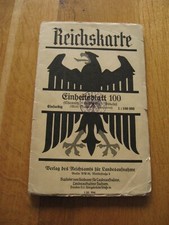 alte Reichskarte Einheitsblatt 100 Chemnitz Altenburg Döbeln von 1929 Oederan