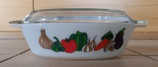 Vintage Pyrex ovale Auflaufform Bräter  Gemüse Dekor Serie Kent 70er Jahre