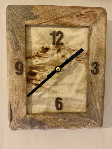 Wanduhr holz handarbeit - wanduhr,