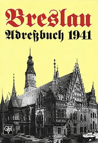 Breslau adreßbuch 1941 buch - breslau-adreßbuch,