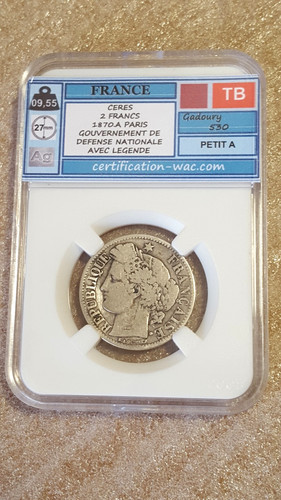 Silber francs ceres 1870 a - ceres, 1870-a